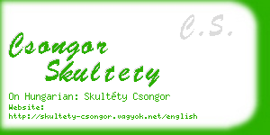 csongor skultety business card